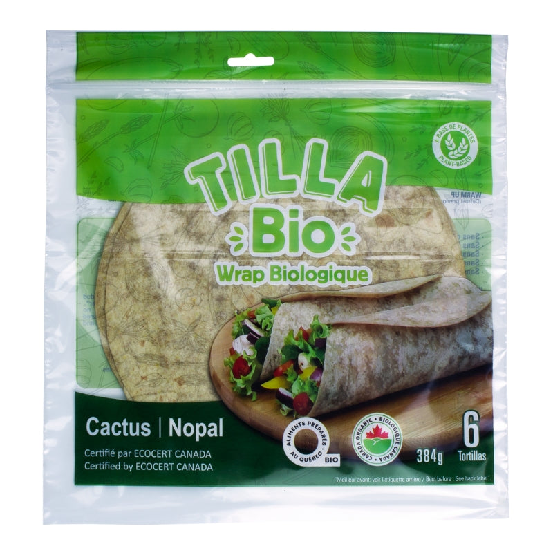 Wrap biologique - Cactus nopal Organic wrap - Nopal cactus