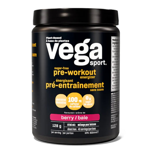 Vega Énergiseur Pré-Entraînement Sans sucre Baie Pre-workout sugar-free energizer - Berry