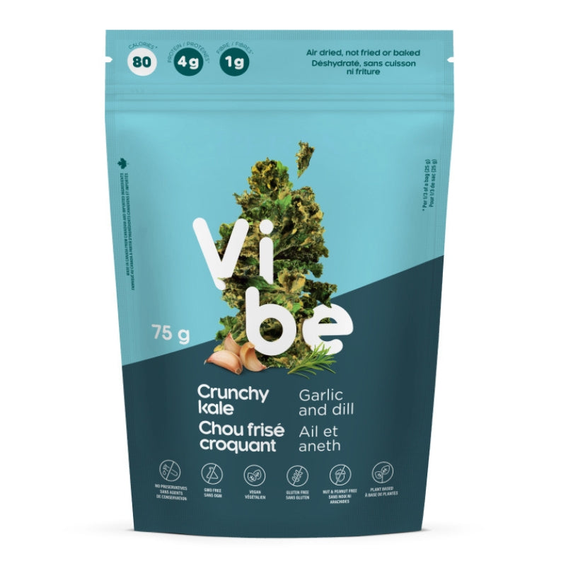Vibe Chou frisé croquant - Ail et aneth Crunchy kale - Garlic and dill