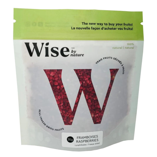 Wise by nature Framboises Lyophilisées Freeze-dried raspberries