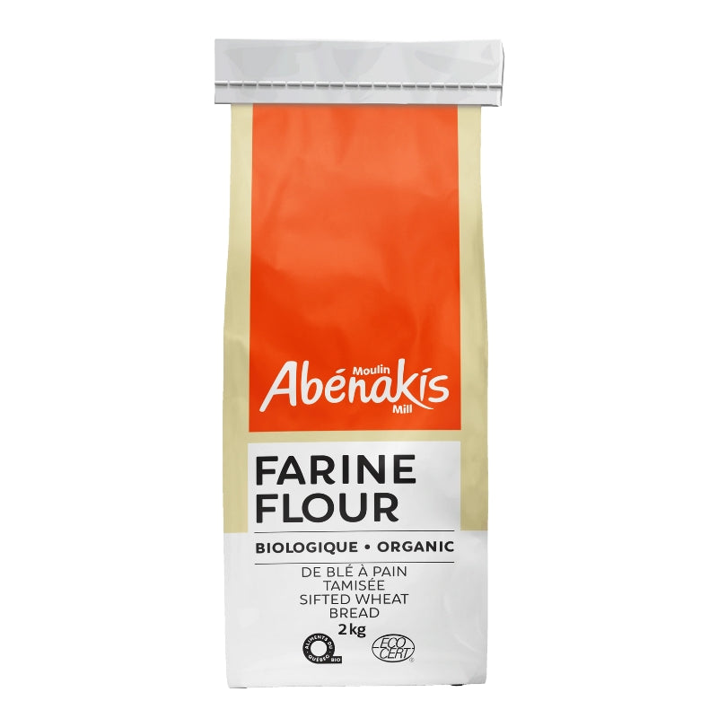 Abénakis Gourmet Farine de Blé à Pain tamisée biologique 2k