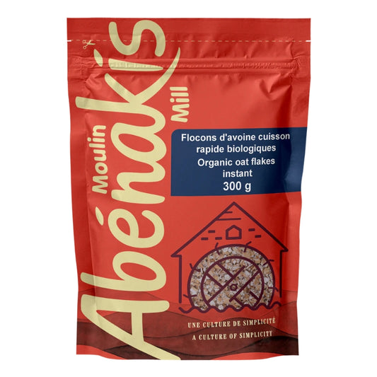 Abénakis Gourmet - Flocons d'avoine cuisson rapide bio - 300 g