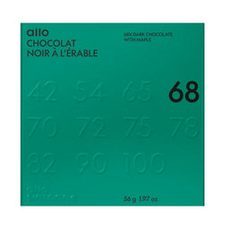 allo simonne Chocolat noir à l'érable 68% - Mexique