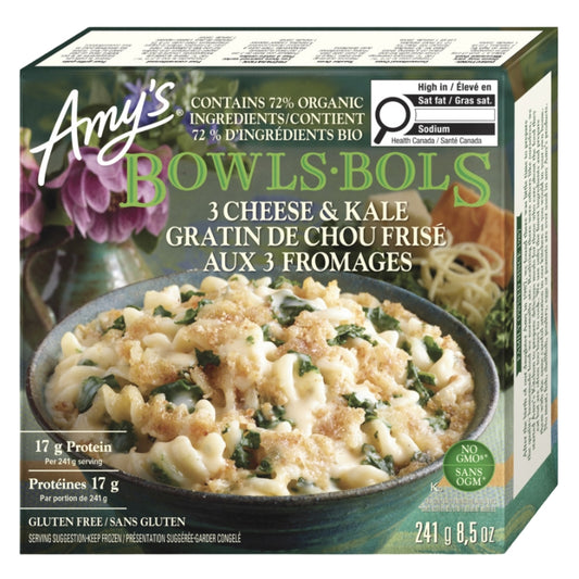 Amy's Kitchen - Gratin de chou frisé aux 3 fromages - 241 g