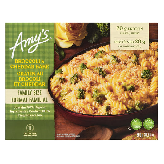 Amy's Kitchen - Gratin de brocoli et cheddar - 860 g