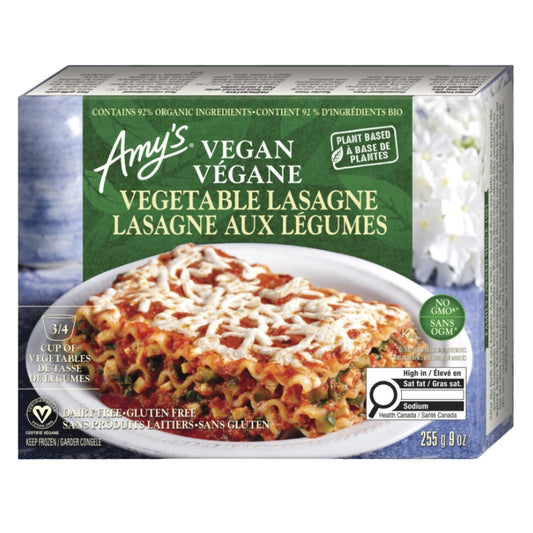 Amy's Kitchen - Lasagne de légumes végane - 255 g