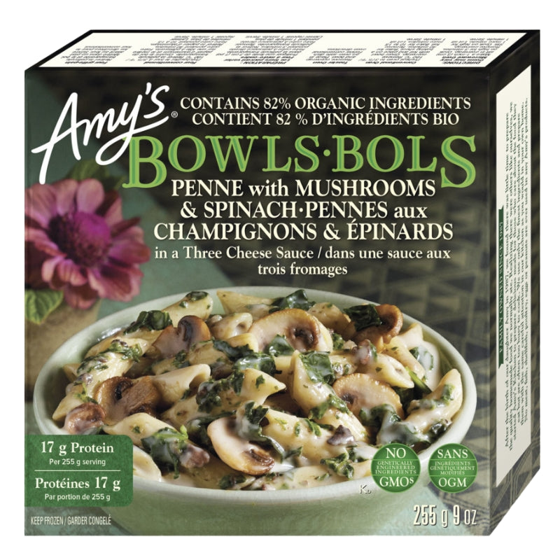 Amy's Kitchen - Penne aux champignons et épinards -255 g
