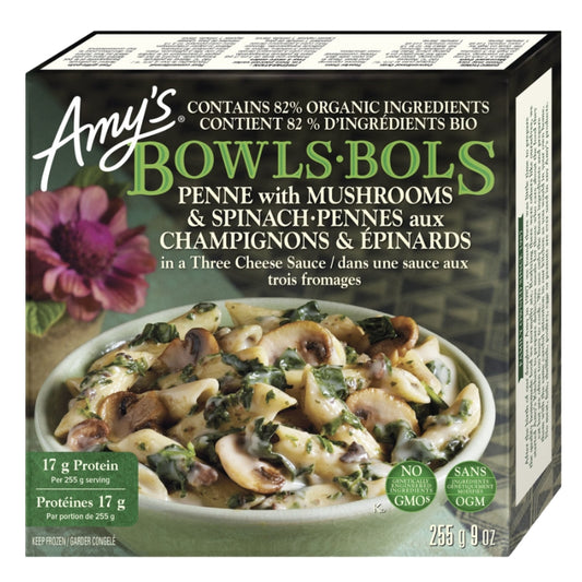Amy's Kitchen - Penne aux champignons et épinards -255 g