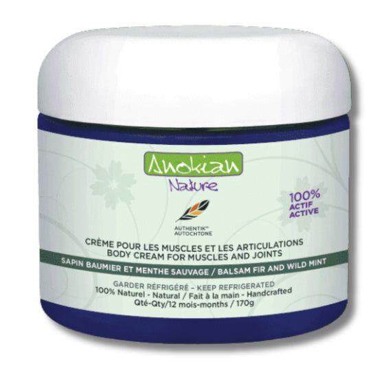 Anokian Nature Crème pour les muscles et articulations - Sapin baumier et menthe sauvage Body cream for muscles and joints - Balsam fir and wild mint