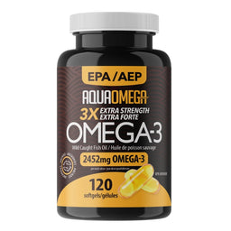 AquaOmega - Omega-3 - AEP 3X extra forte 2452mg - 120 gel