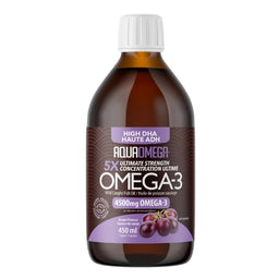 Aquaomega - Oméga-3 - Haute en ADH 4 500mg - Raisin - 450 ml
