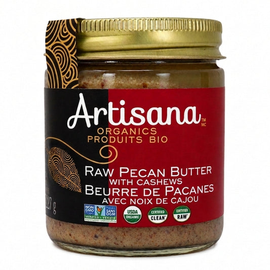 Artisana Organics Beurre de noix de pacanes cru aux noix de cajou - Biologique