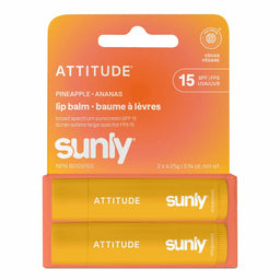 Attitude - Duo de baumes à lèvres FPS 15 - Ananas - 2 X 4.25 g