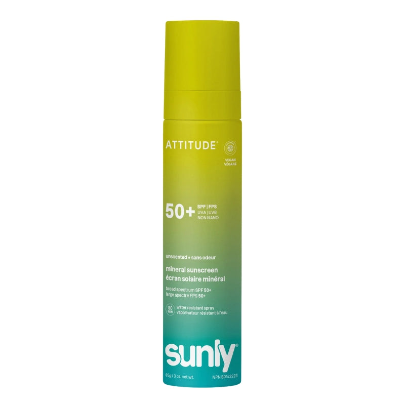 Attitude - Écran solaire 50 FPS vaporisateur - Sans odeur -85 g