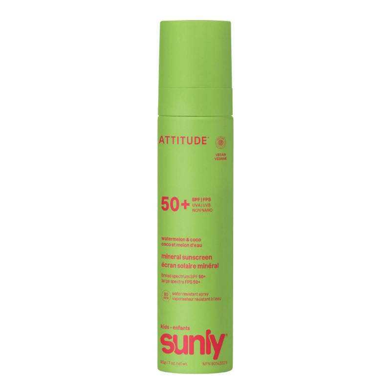 Attitude - Écran solaire enfants 50 FPS vaporisateur - Coco & melon d'eau - 85 g