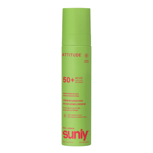Attitude - Écran solaire enfants 50 FPS vaporisateur - Coco & melon d'eau - 85 g