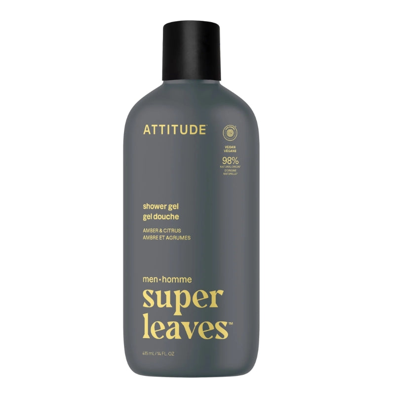 attitude Super leaves Homme - Gel douche - Ambre & Agrumes
