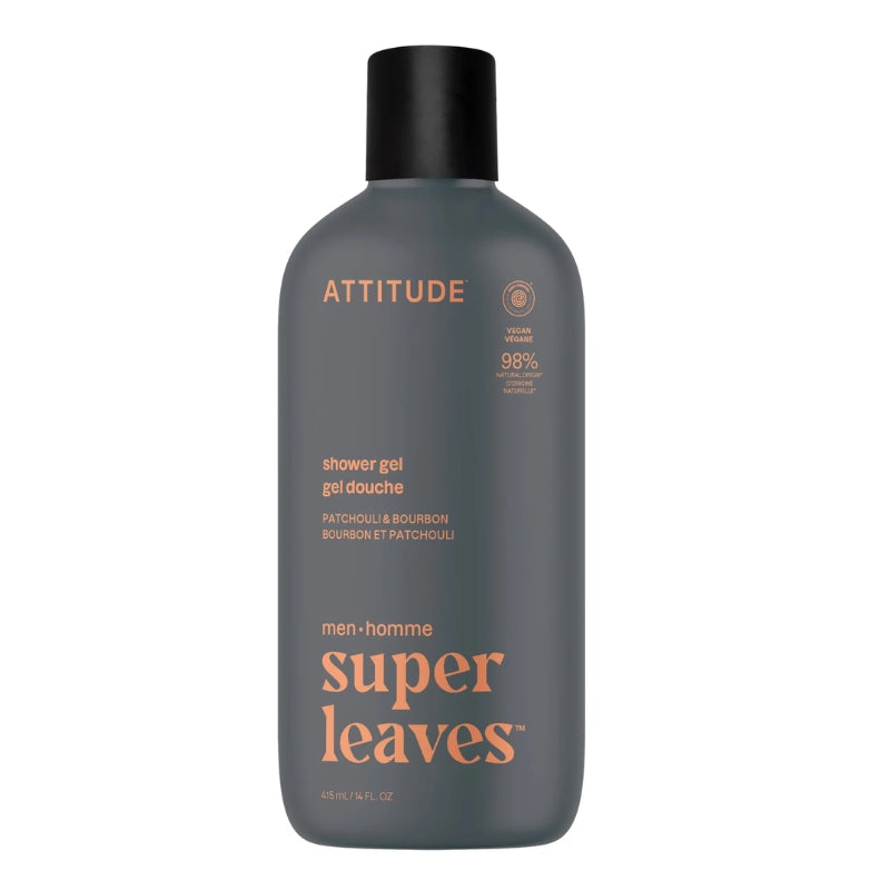 attitude Super leaves Homme - Gel douche - Patchouli & Bourbon 