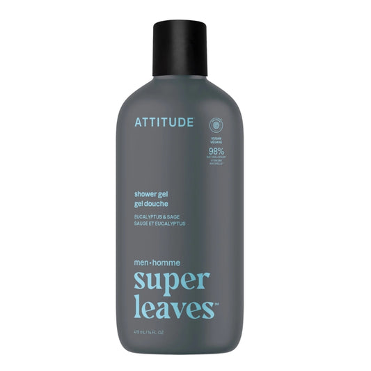attitude Super leaves Homme - Gel douche - Sauge & Eucalyptus