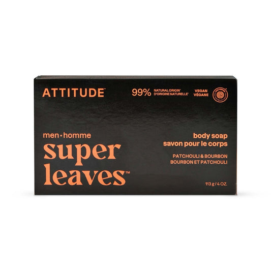 attitude Super leaves Homme - Savon corps - Bourbon & Patchouli 