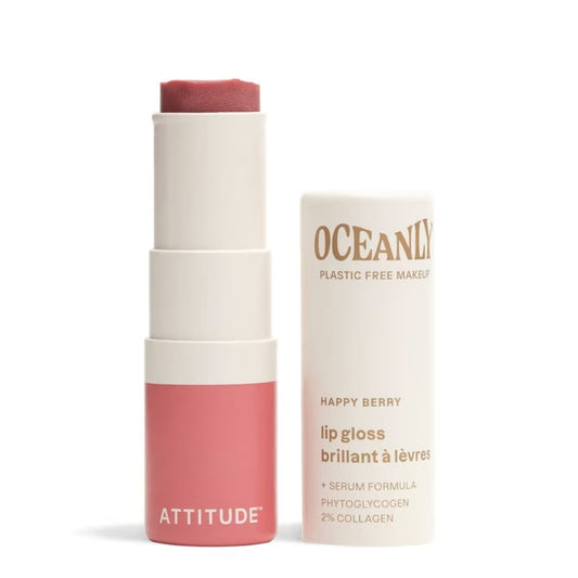 attitude Oceanly Brillant à Lèvres en Bâton - Happy Berry Lip Gloss Stick