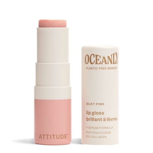 attitude Oceanly Brillant à Lèvres en Bâton - Silky Pink Lip Gloss Stick