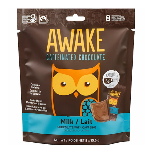 awake Bouchées au chocolat caféinées – Chocolat au lait