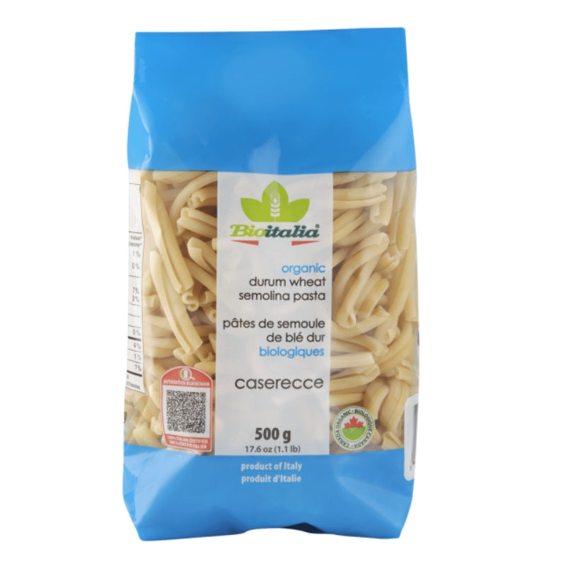bioitalia Caserecce Semoule De Blé Dur Biologique