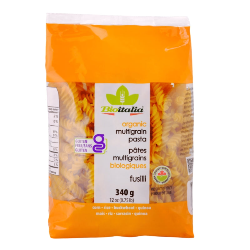 bioitalia Pâtes Multigrains Biologiques Sans Gluten - Fusilli