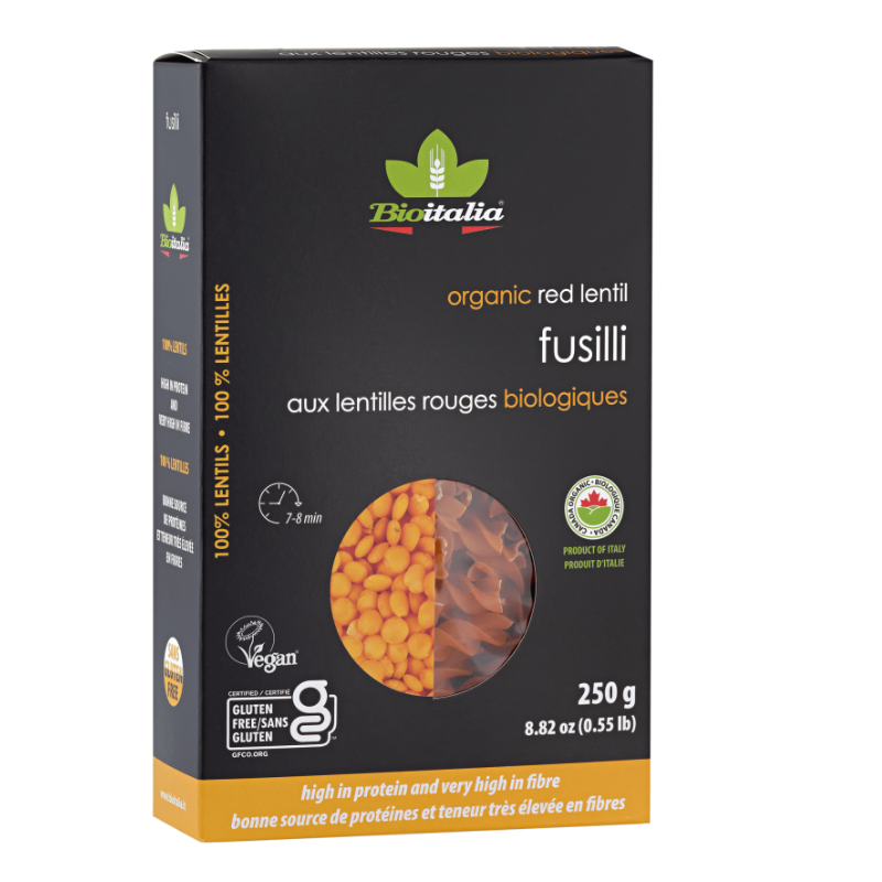 Pâtes aux Lentilles Rouges Biologiques - Fusilli – La Moisson