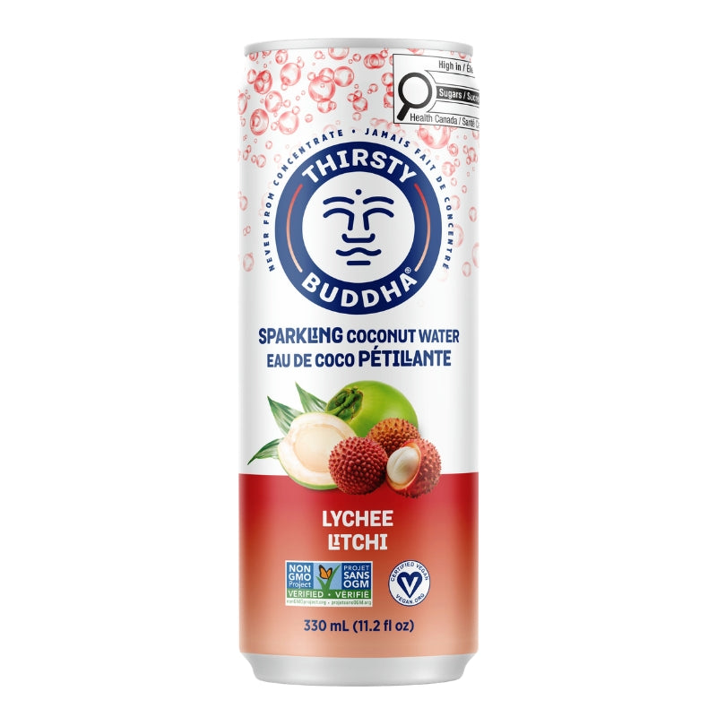 Buddha Brands - Eau de coco pétillante - Litchi - 330 ml