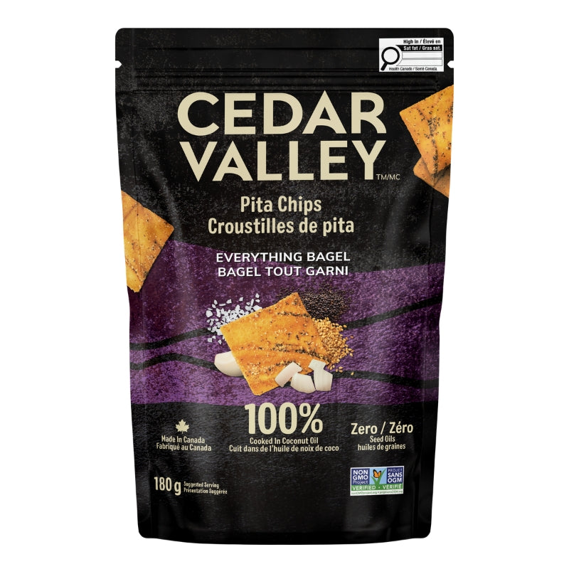 Cedar Valley - Croustilles de Pita - Bagel tout garni - 180 g