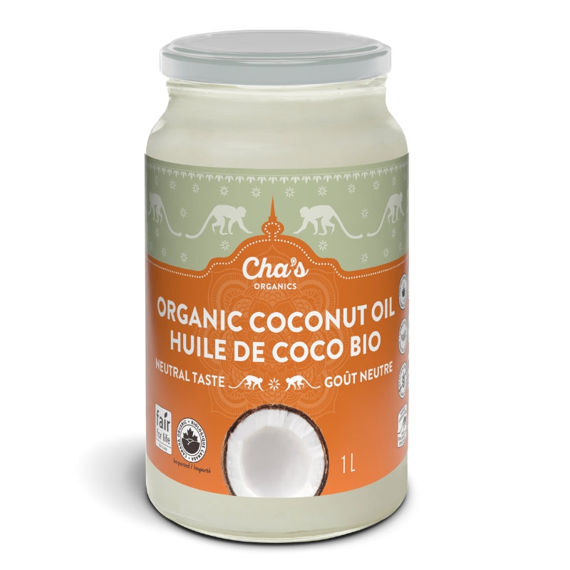 cha's Huile de coco biologique - Goût neutre 