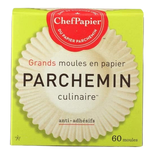 ChefPapier - Grands moules en papier parchemin - 60 un