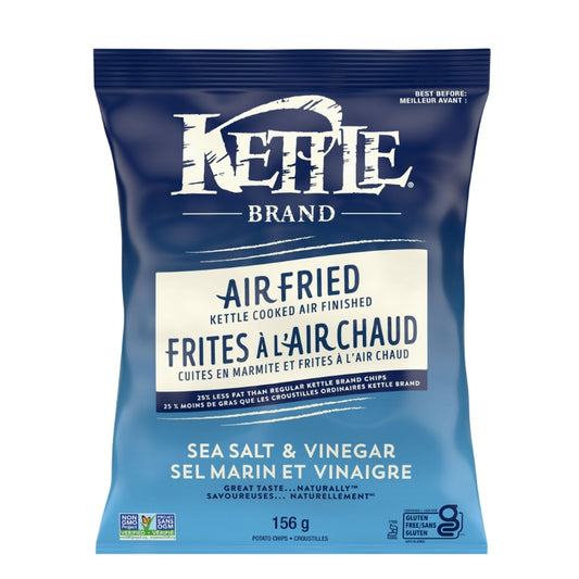 Kettle Brand chips cuites à l'air chaud - sel marin et vinaigre 