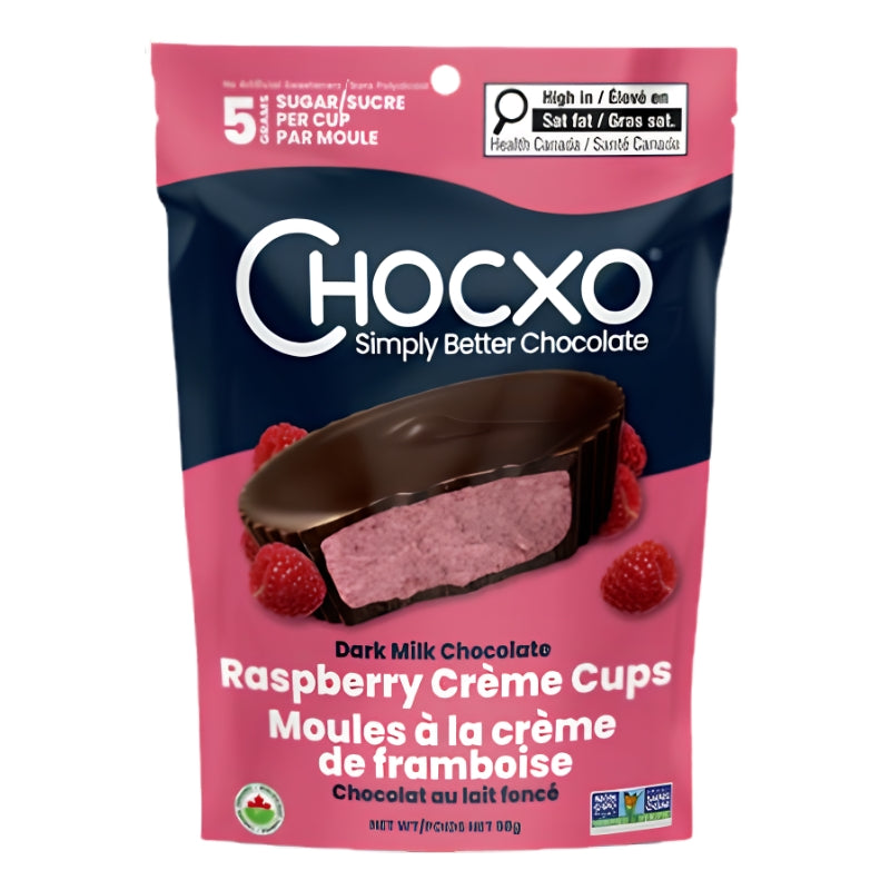 Chocxo - Moules au chocolat au lait foncé - Crème de framboise - 98 g