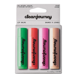 Clean Journey - Baumes à lèvres - 4 saveurs - 4 unités