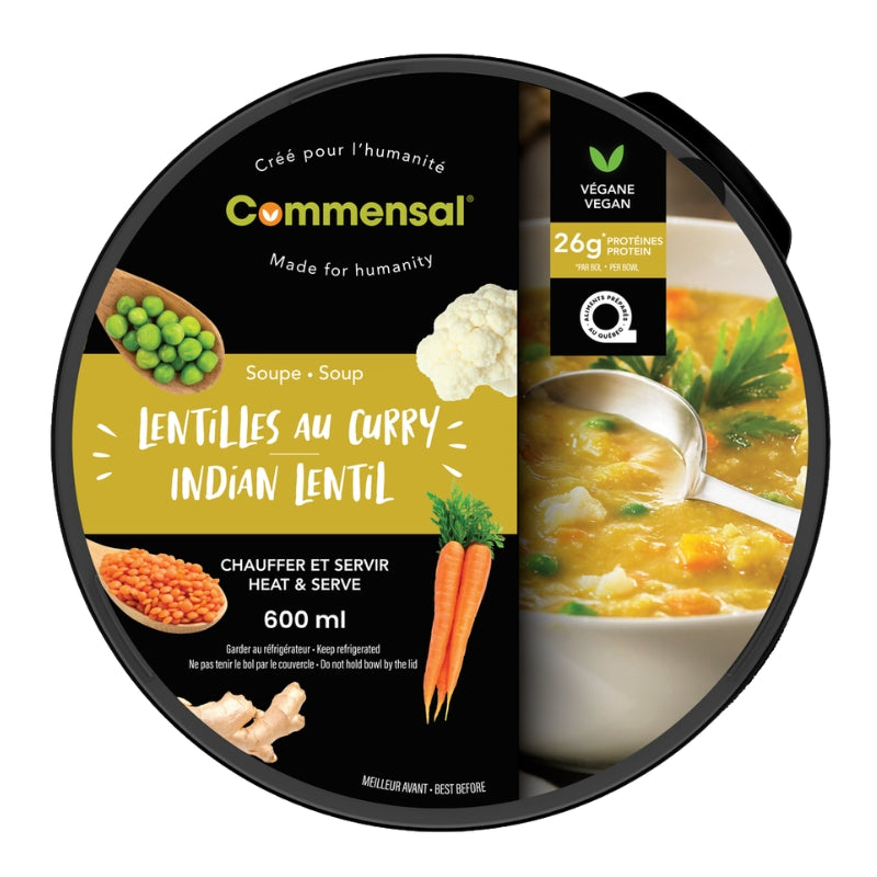 Commensal Soupe de lentilles au curry