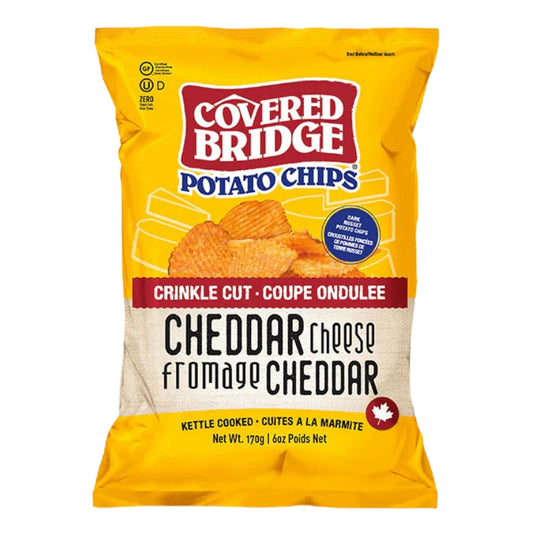 Covered Bridge - Chips - Fromage cheddar ondulées - 170 g