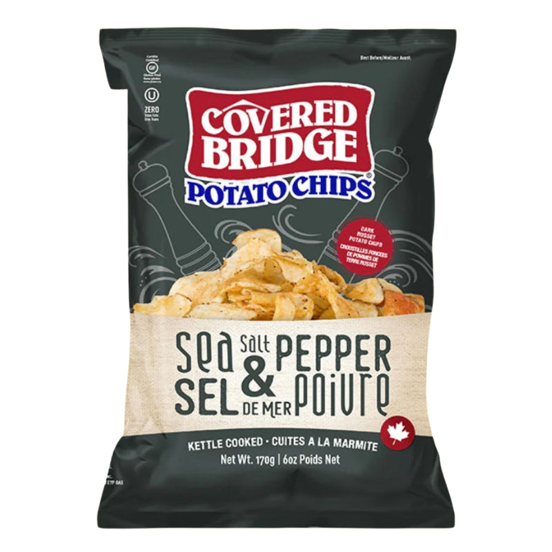 Covered Bridge - Chips - Sel de mer & Poivre - 170 g