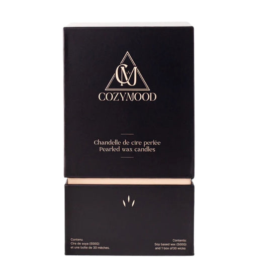 cozymood Chandelle cire perlée - Sable