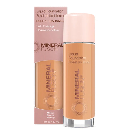 Mineral fusion Fond de teint liquide - Deep 1 - Caramel