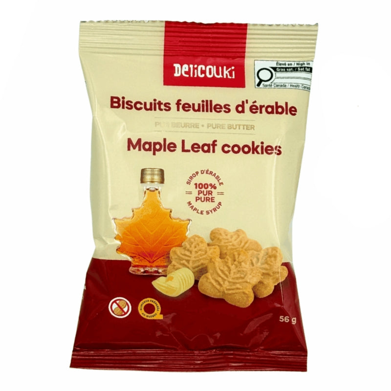 Delicouki - Biscuits feuilles d'érable - 56 g