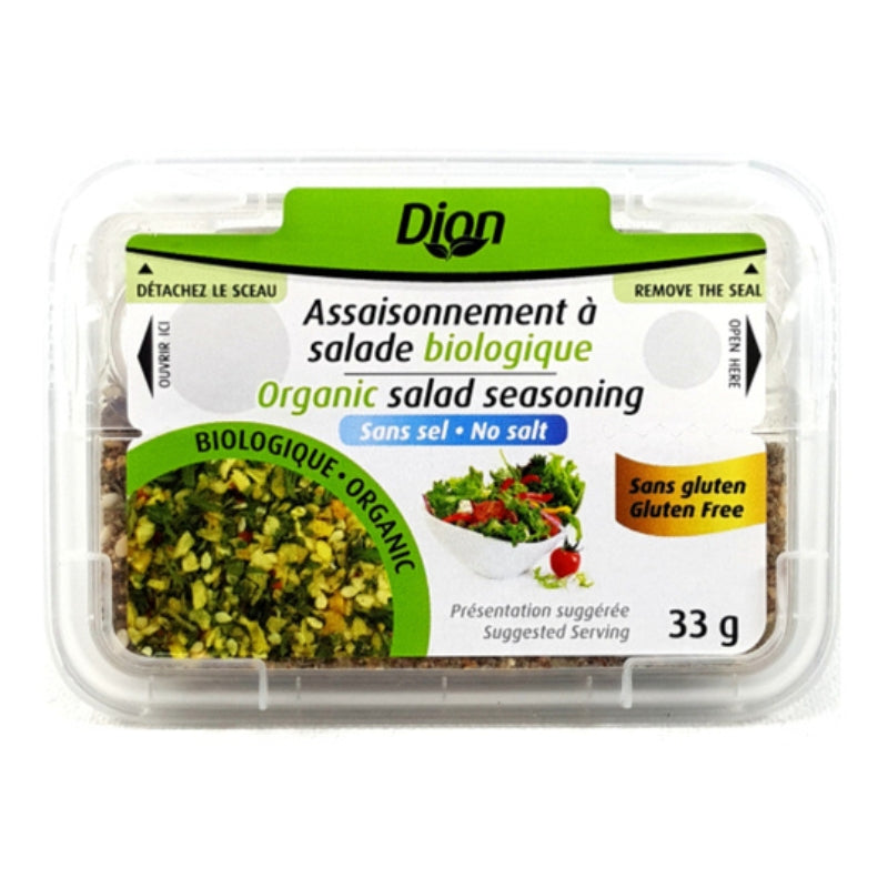 Dion - Assaisonnement à salade sans sel biologique - 33 g