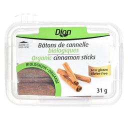 Dion - Cannelle en bâtons biologique - 31 g