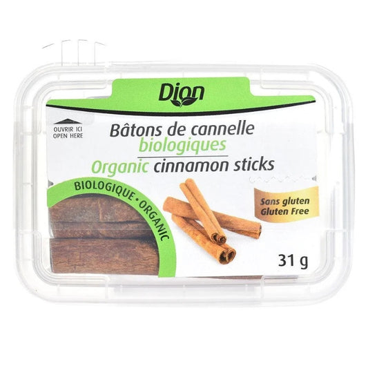 Dion - Cannelle en bâtons biologique - 31 g