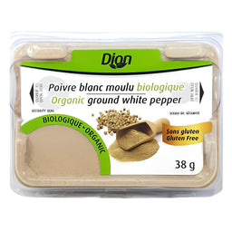 Dion - Poivre blanc moulu biologique - 38 g