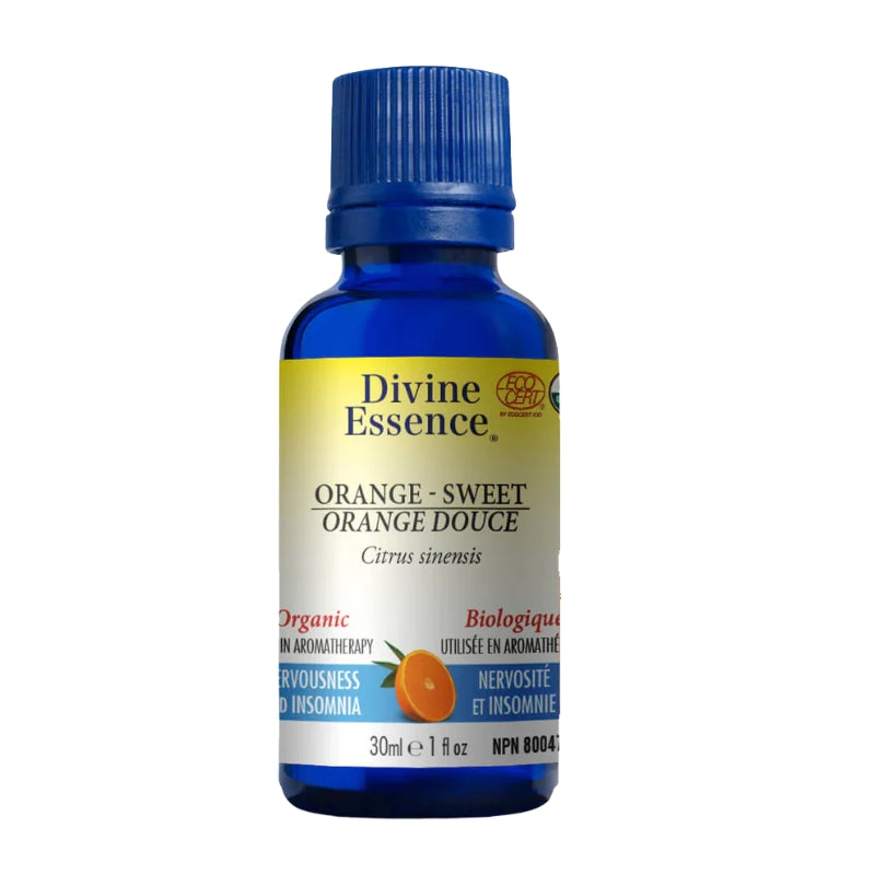 divine essence huille essentielle biologique - orange douce 30gr