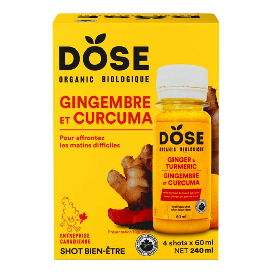 dose Shots bien-être bio - Gingembre et curcuma
