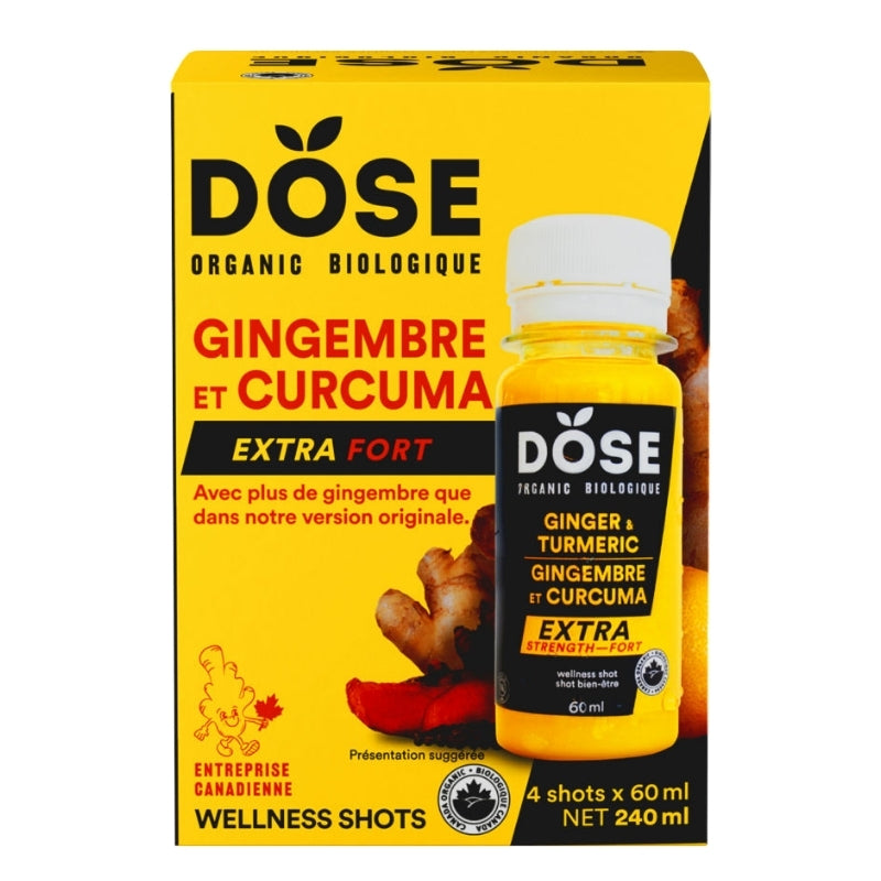 Doce Shots de bien être bio - Gingembre & Curcuma extra fort